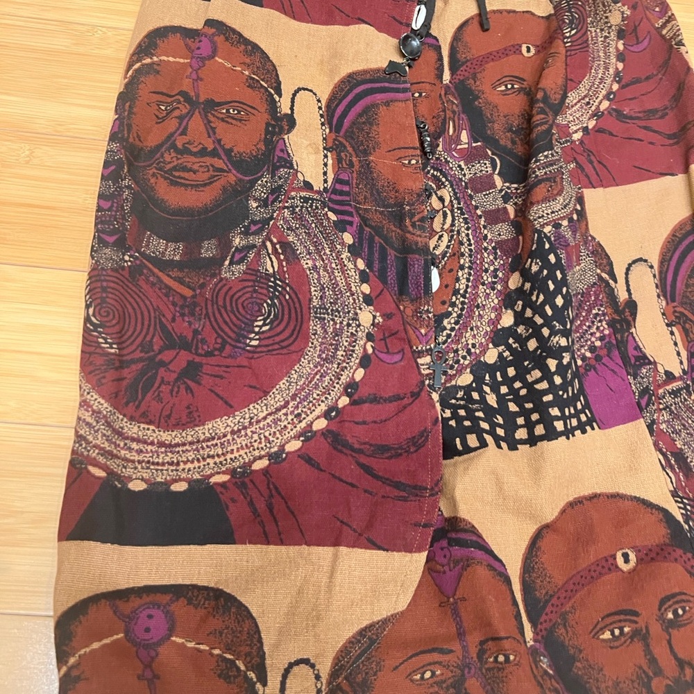 Vintage African Long Skirt Women's Size Attached On Photos - Picture 2 of 11